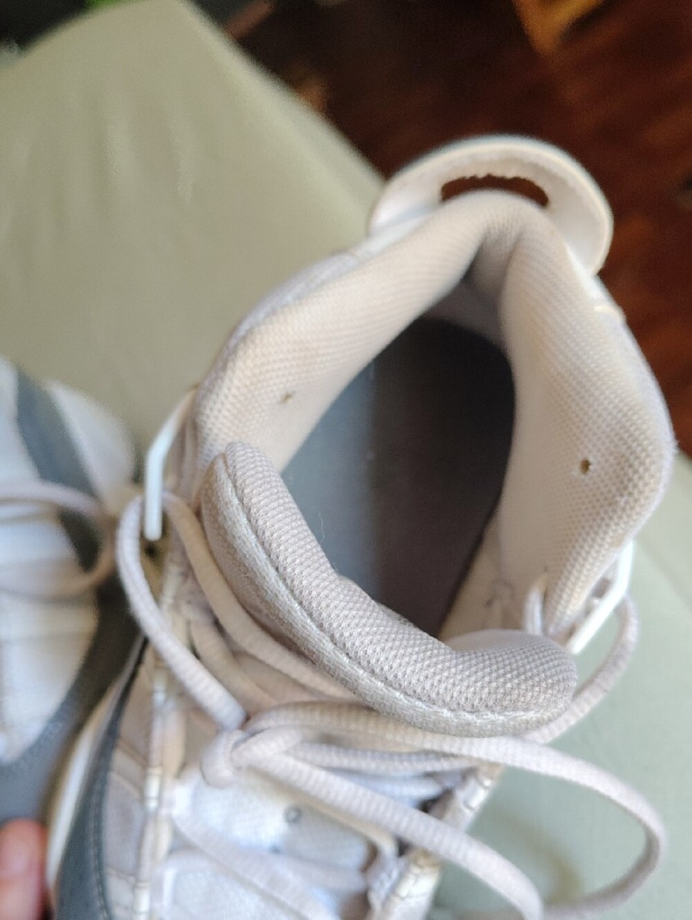 Jordan Kids Gray & White Low-Top Basketball Sneakers - Picture 5 of 10